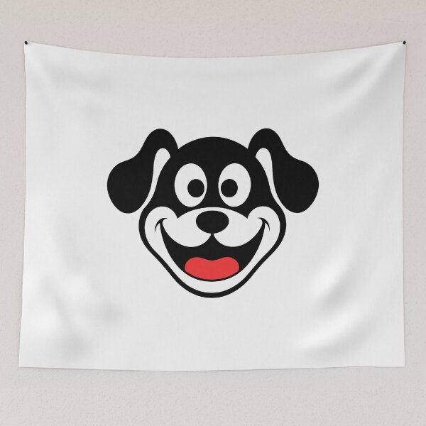 Item preview, Cute Black Dog Face Minimalist Cartoon | Kawaii Puppy Graphic | Funny Dog Lover Design designed and sold by Charonde.
