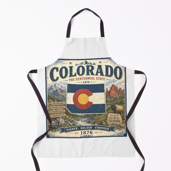 Item preview, Colorado Vintage Travel Poster | The Centennial State designed and sold by SlanPOD.