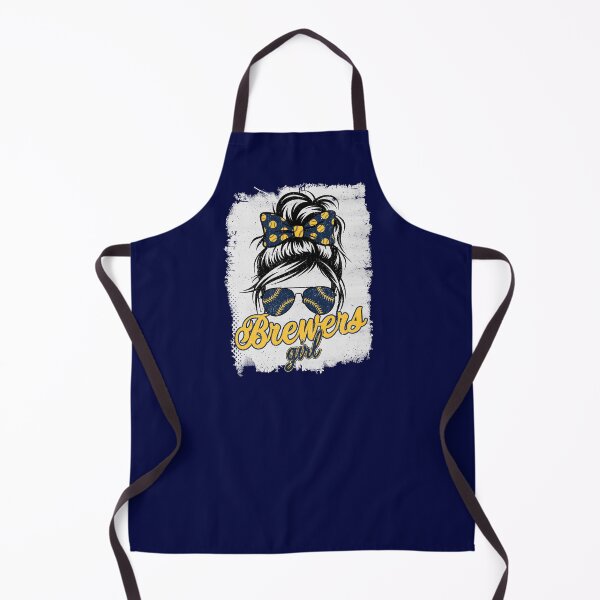 Item preview, Vintage Brewers Girl Messy Bun Distressed Sports Fan Team Spirit designed and sold by RockTheFeal.