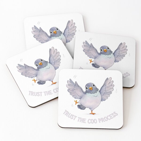 Item preview, Trust the Coo Process | Funny Dancing Pigeon Meme Design designed and sold by HelgaCraftery.