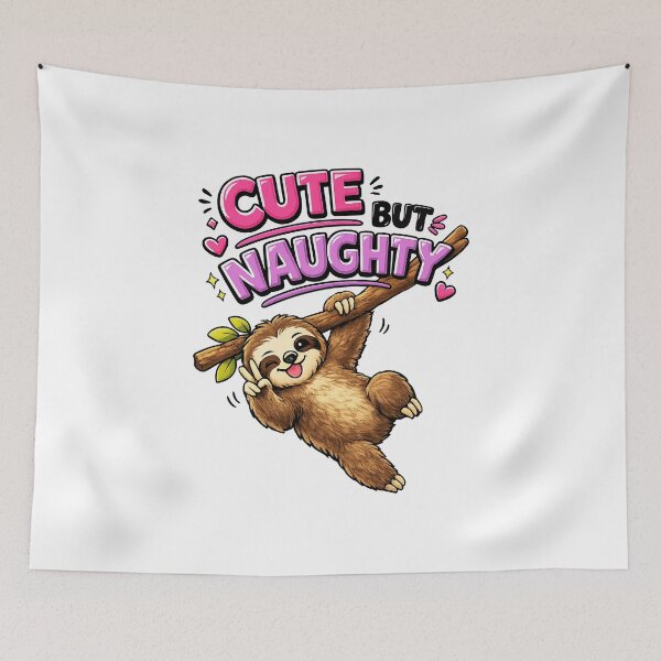 Item preview, Cute but naughty sloth designed and sold by HandicraftArt.
