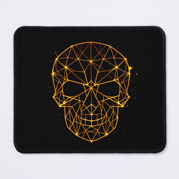 Item preview, Geometric Polygon Skull Neon Gothic Design designed and sold by CreativeMindsetLab.