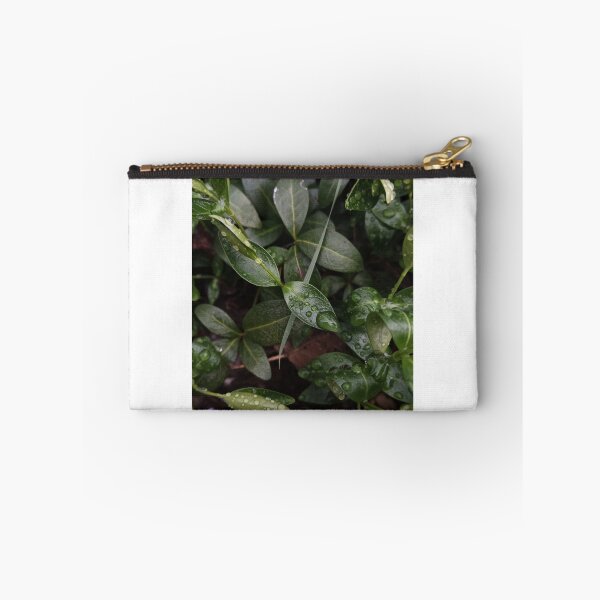 Item preview, Dark Green Leaves Water Drops Macro Nature Photography designed and sold by Nature Moments.