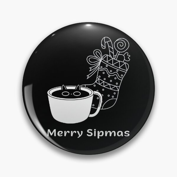 Item preview, Merry Sipmas | Espresso Yourself Cats | Funny Christmas Coffee Cat designed and sold by ContigoART.