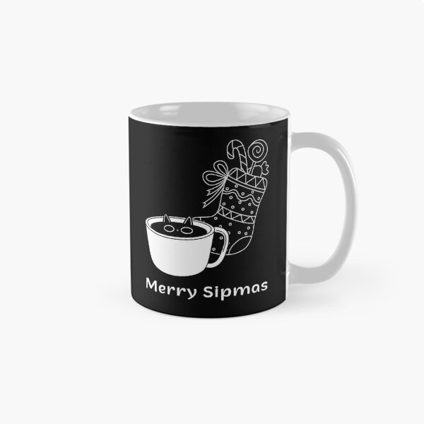 Item preview, Merry Sipmas | Espresso Yourself Cats | Funny Christmas Coffee Cat designed and sold by ContigoART.