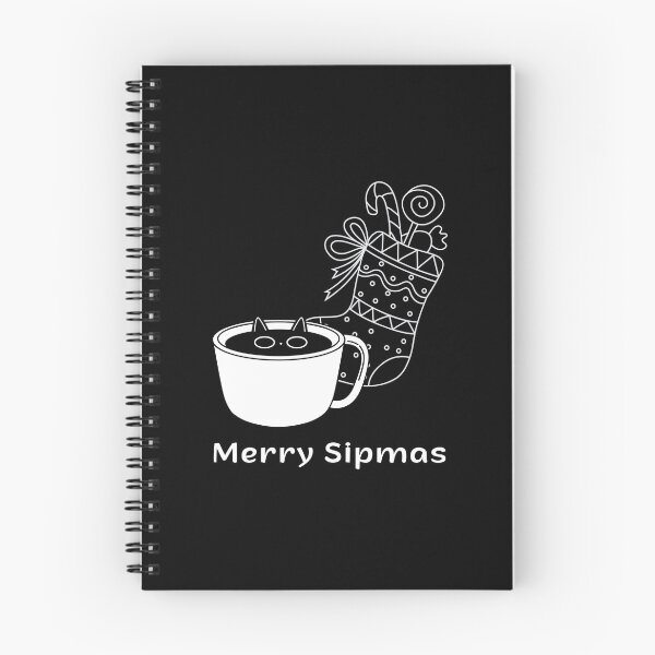 Item preview, Merry Sipmas | Espresso Yourself Cats | Funny Christmas Coffee Cat designed and sold by ContigoART.