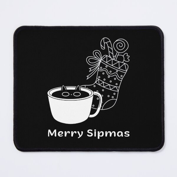 Item preview, Merry Sipmas | Espresso Yourself Cats | Funny Christmas Coffee Cat designed and sold by ContigoART.