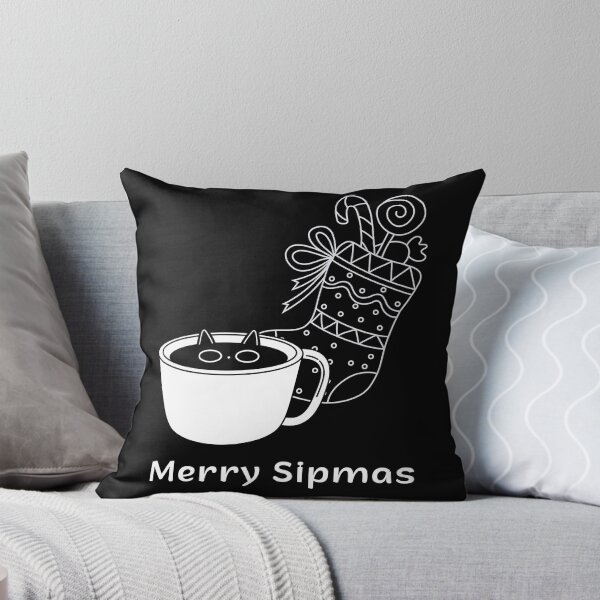 Item preview, Merry Sipmas | Espresso Yourself Cats | Funny Christmas Coffee Cat designed and sold by ContigoART.