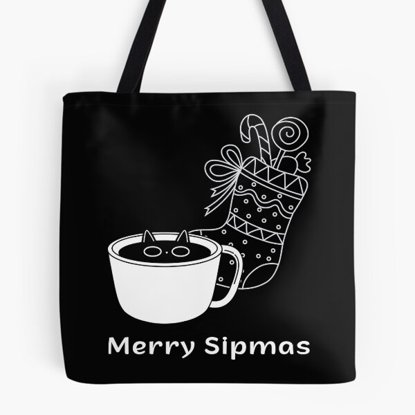 Item preview, Merry Sipmas | Espresso Yourself Cats | Funny Christmas Coffee Cat designed and sold by ContigoART.