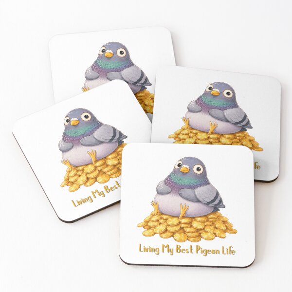 Item preview, Living My Best Pigeon Life | Funny Rich Pigeon Meme Design designed and sold by HelgaCraftery.