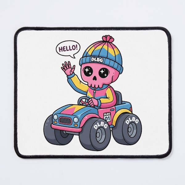 Item preview, DLBG Pink Skull - Toy Car Driving Waving Hello designed and sold by DLBG-STORE.