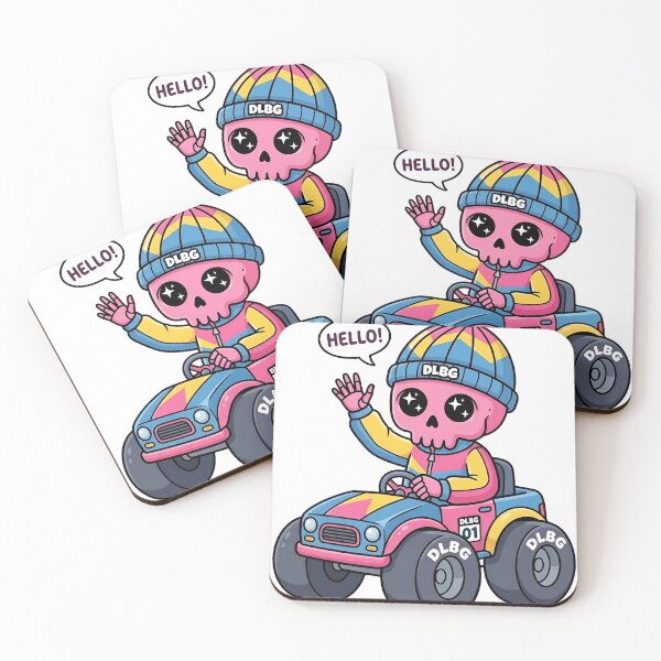 Item preview, DLBG Pink Skull - Toy Car Driving Waving Hello designed and sold by DLBG-STORE.