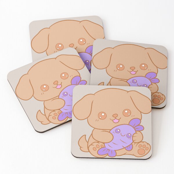 Item preview, Cute Kawaii Brown Puppy designed and sold by Phyllya Design.