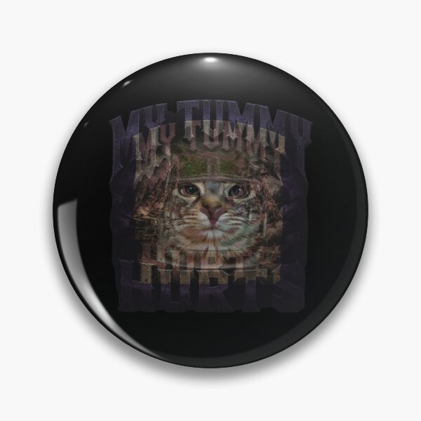 Item preview, My Tummy Hurts Soldier Cat Meme designed and sold by TypeRiotStudio.