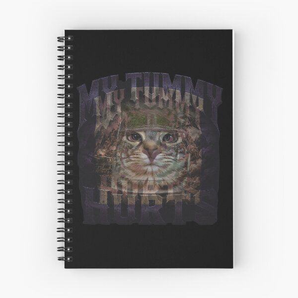 Item preview, My Tummy Hurts Soldier Cat Meme designed and sold by TypeRiotStudio.