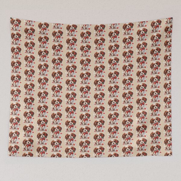 Item preview, Sweet Cavalier King Charles Spaniel with Rose designed and sold by Erika Kaisersot.
