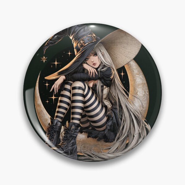 Item preview, Halloween Moon Witch PNG designed and sold by MythicMood.