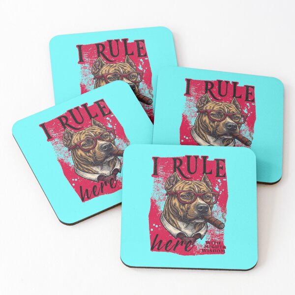 Item preview, Pitbull Boss Design – Funny Pitbull with Cigar Mafia Style designed and sold by PixelsPaws.
