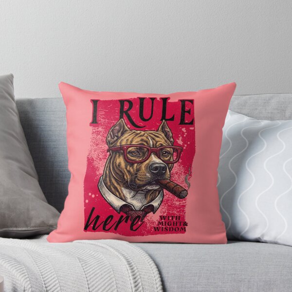 Item preview, Pitbull Boss Design – Funny Pitbull with Cigar Mafia Style designed and sold by PixelsPaws.