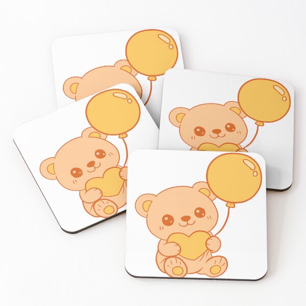 Aperçu de l'œuvre Adorable ourson orange kawaii créée et vendue par Phyllya Design.