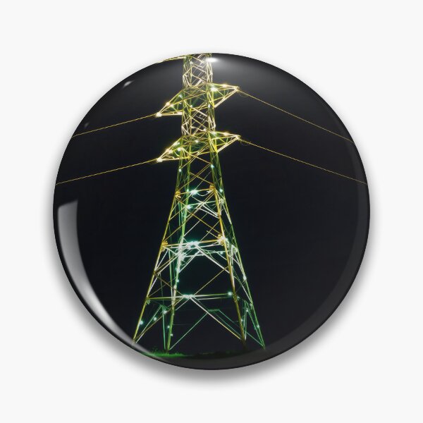 Item preview, Illuminated Power Transmission Tower | Minimalist Night Pylon designed and sold by Pylon-Bureau.