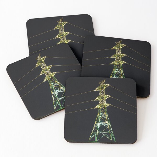 Item preview, Illuminated Power Transmission Tower | Minimalist Night Pylon designed and sold by Pylon-Bureau.