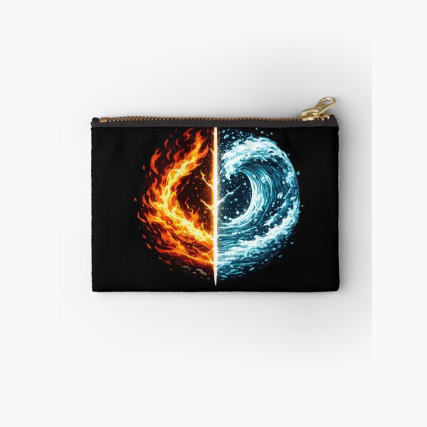 Item preview, Fire and Water Yin Yang Element Balance Art designed and sold by CreativeMindsetLab.