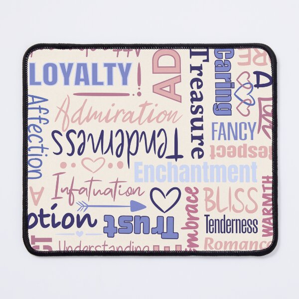 Item preview, Pink and Purple Love Typography Pattern designed and sold by AloraDawnEve.