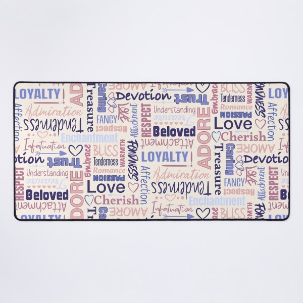 Item preview, Pink and Purple Love Typography Pattern designed and sold by AloraDawnEve.
