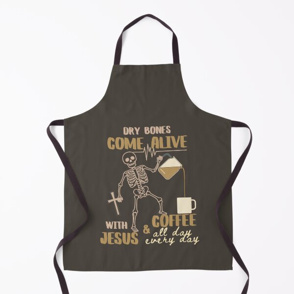 Item preview, Halloween Skeleton Jesus Christ and Pumpkin Spice Coffee Dry Bones Come Alive Bible Verse Ezekiel 37: 4-5 designed and sold by Forevermore.