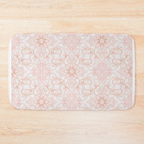 Item preview, Elegant Coquette Pink Damask Pattern - Vintage Floral Medallion designed and sold by joniJhon_design.