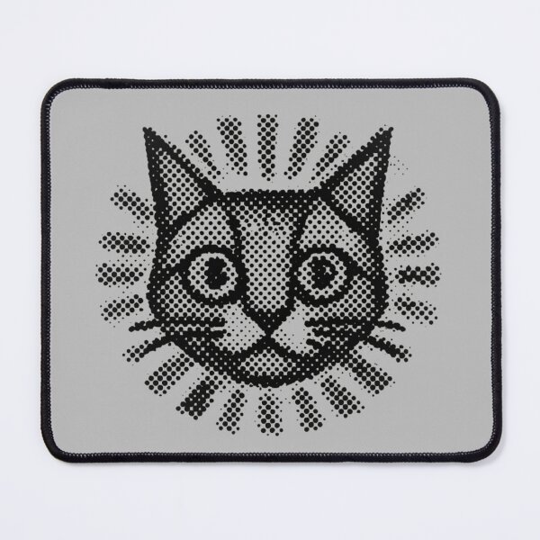 Item preview, Retro Halftone Cat Head Art designed and sold by MarCinu Art.