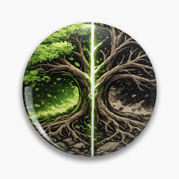 Item preview, Tree of Life and Death Yin Yang Nature Balance designed and sold by CreativeMindsetLab.
