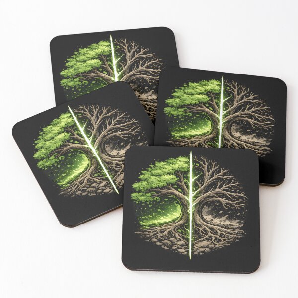 Item preview, Tree of Life and Death Yin Yang Nature Balance designed and sold by CreativeMindsetLab.