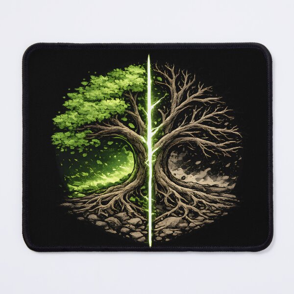 Item preview, Tree of Life and Death Yin Yang Nature Balance designed and sold by CreativeMindsetLab.