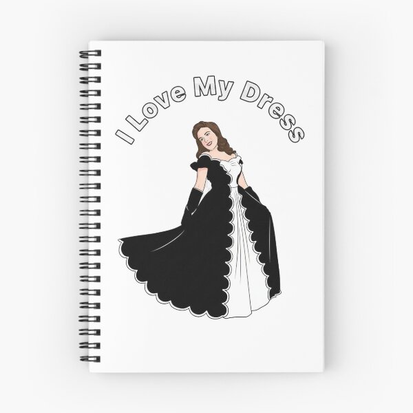Item preview, I Love My Dress elegant vintage ball gown illustration designed and sold by BeverlyBooks.