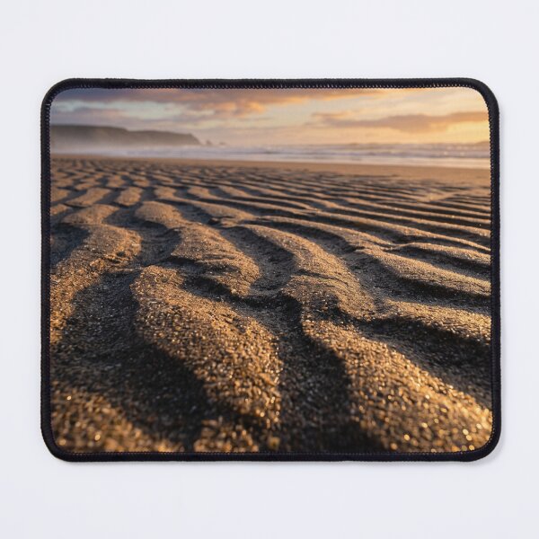 Item preview, Low Tide Beach Ridges Glowing At Sunset Beneath A Cloudy Coastal Horizon designed and sold by 71shoppers.