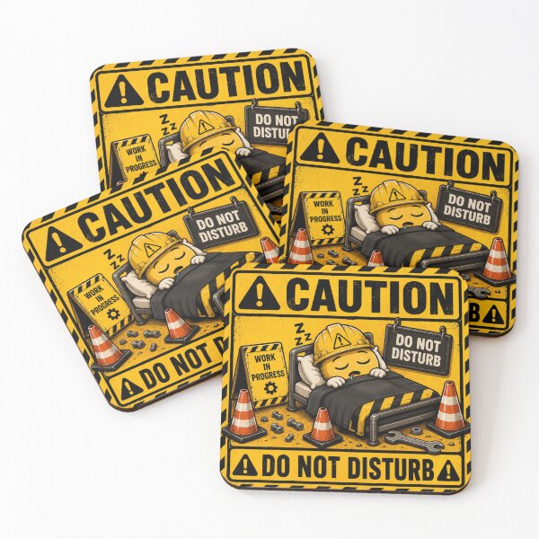 Item preview, Caution: Do Not Disturb | Funny Sleeping Warning Sticker & T-Shirt designed and sold by FuzzDrive.