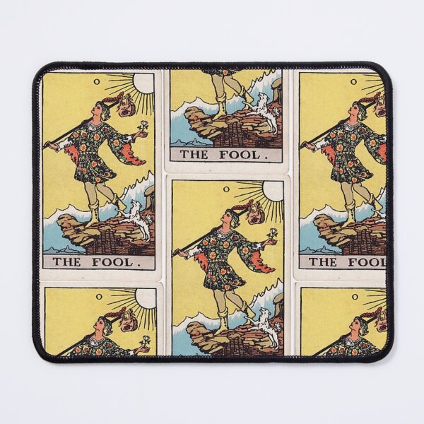 Item preview, Vintage Seamless - The Fool Tarot Card Pattern designed and sold by energyoflove333.