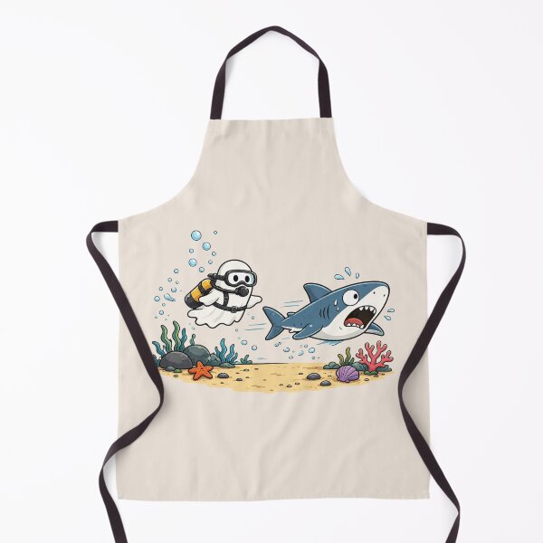 Item preview, Ghost Shark, Funny Ghost Diver, Summerween Shark, Cute Spooky Ocean, Halloween Beach Gift for Shark Lovers designed and sold by Quiajia.