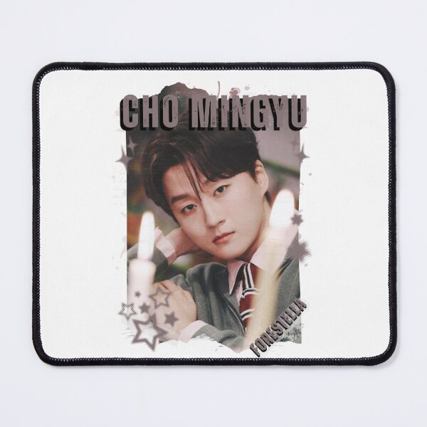 Item preview, Forestella Cho Mingyu Global Vocal KPOP Boy Group Black and White Collage Digital Art Portrait designed and sold by AJUNICE STUDIO.