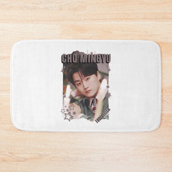 Item preview,  Forestella Cho Mingyu Global Vocal KPOP Boy Group Black and White Collage Digital Art Portrait designed and sold by AJUNICE STUDIO.