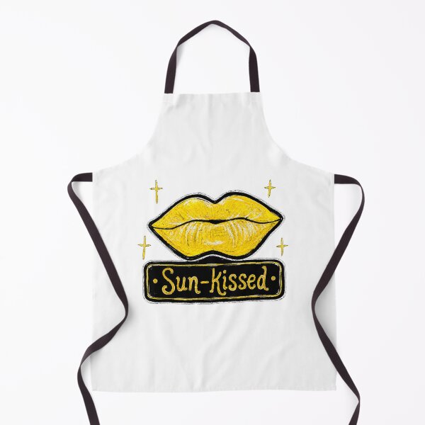 Item preview, Sun-Kissed – Golden Yellow Lips Pop Art Illustration designed and sold by Strange-Nucleus.