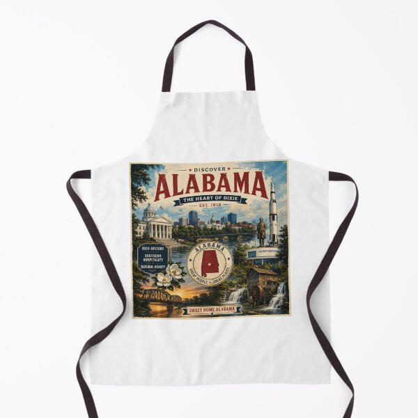 Item preview, Discover Alabama | Vintage Travel Poster | Retro USA Wall Art designed and sold by SlanPOD.
