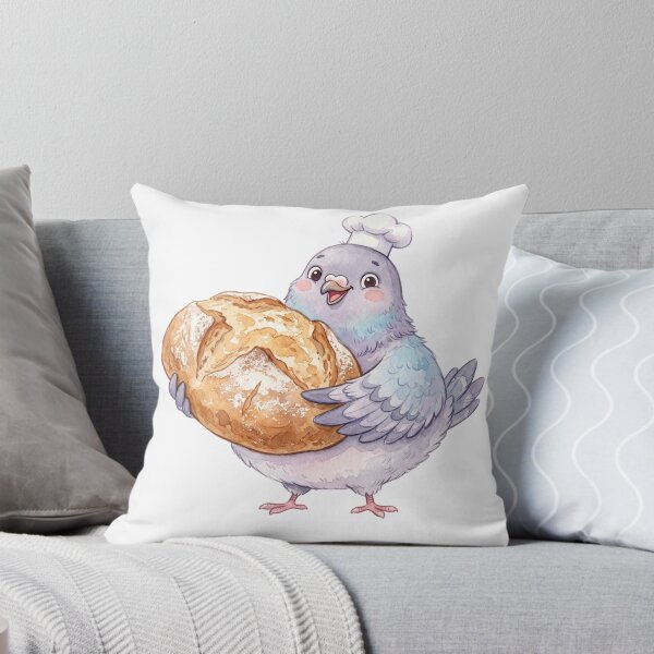 Item preview, Certified Bread Collector | Cute Baker Pigeon Watercolor Design designed and sold by HelgaCraftery.