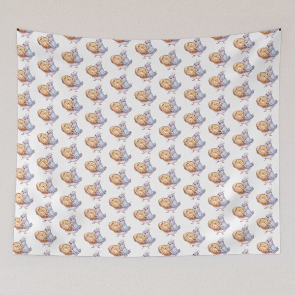 Item preview, Certified Bread Collector | Cute Baker Pigeon Watercolor Design designed and sold by HelgaCraftery.