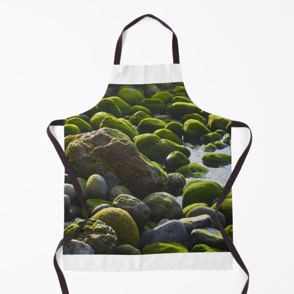 Item preview, Green mossy stones in a tide pool designed and sold by Imagerisium.