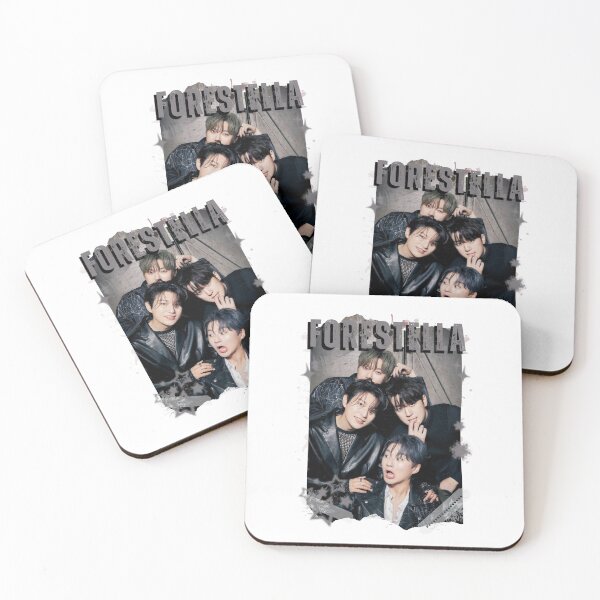 Item preview, Forestella Global Vocal KPOP Boy Group Black and White Collage Digital Art Portrait designed and sold by AJUNICE STUDIO.