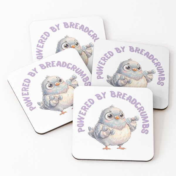 Item preview, Powered by Breadcrumbs | Funny Gym Pigeon Workout Meme designed and sold by HelgaCraftery.