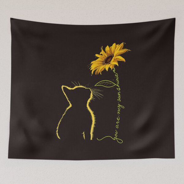 Item preview, You are my Sunshine Cat & Sunflower | Cute Neon Light Art  designed and sold by Next Level Prints.